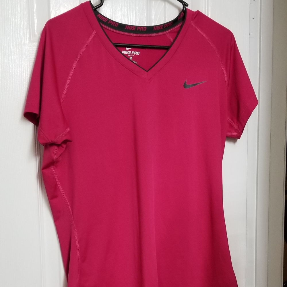 Pink Nike top